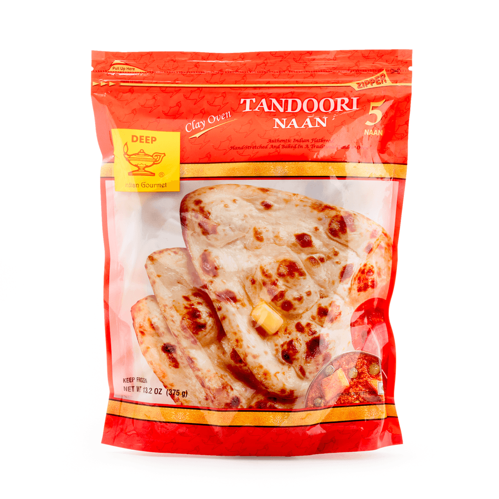 Wholesale Deep Tandoori Naan 5 pc 13.2 oz-24 Ct Case Bulk