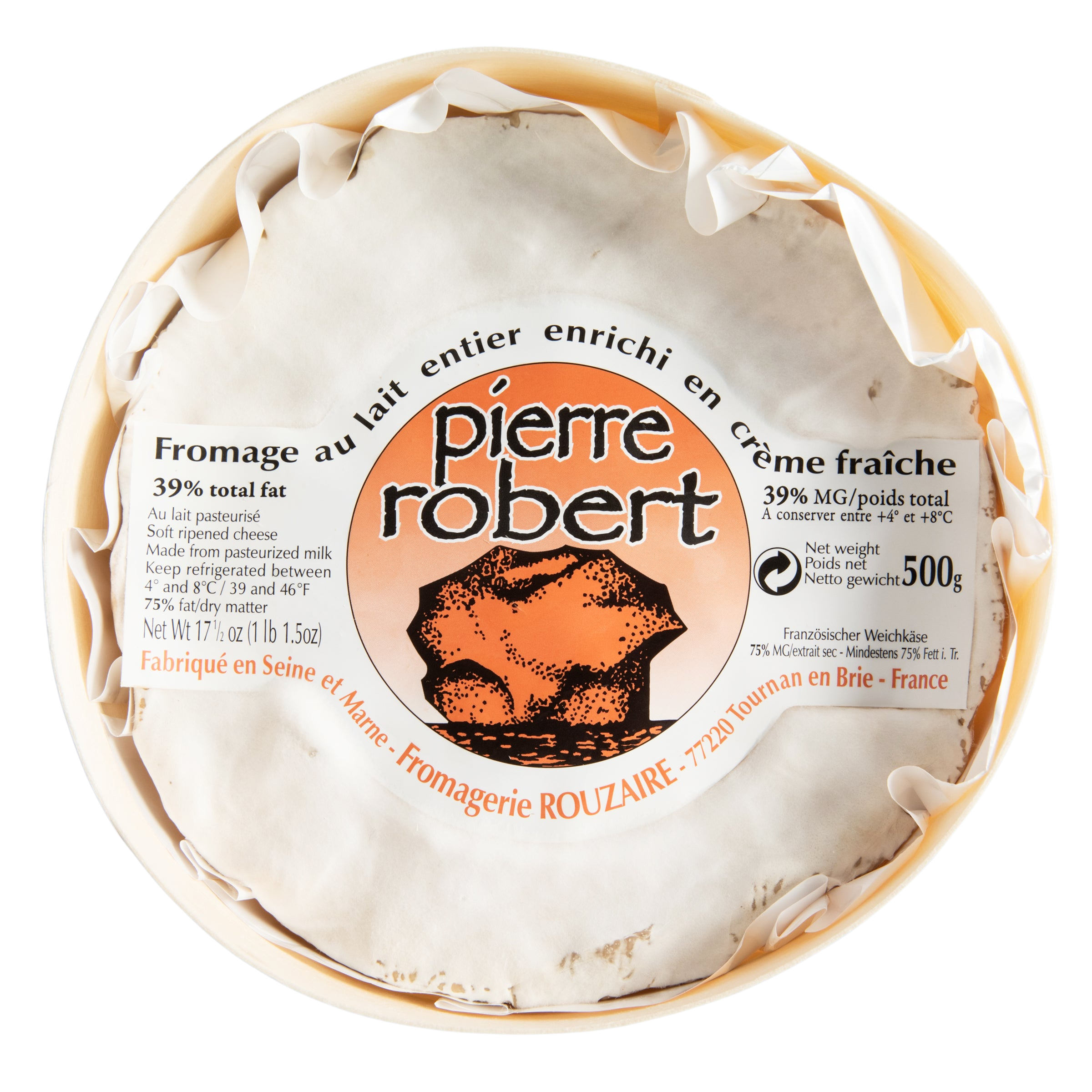 Wholesale Pierre Robert Rouzaire Cave Cheese 500G-4ct Case Bulk