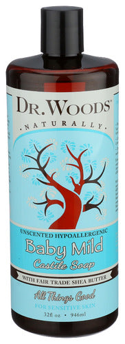 Wholesale Dr. Woods Naturally Baby Mild Castile Soap 32.0oz- Bulk