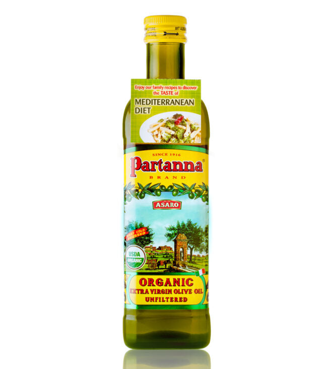 Wholesale Partanna Organic Extra Virgin Olive Oil 750 ML- Bulk