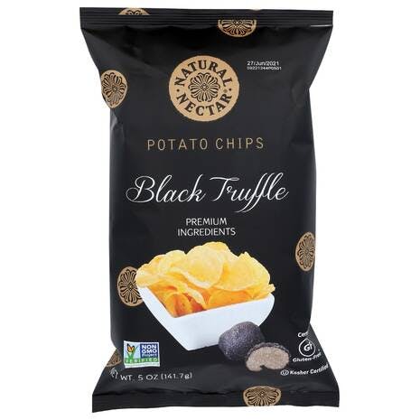 Natural Nectar Black Truffle and Olive Oil Potato Chips 5oz 9ct