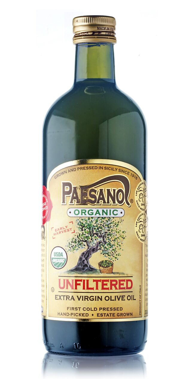 Paesanol Sicilian Organic Unfiltered Extra Virgin Olive Oil 1 LT