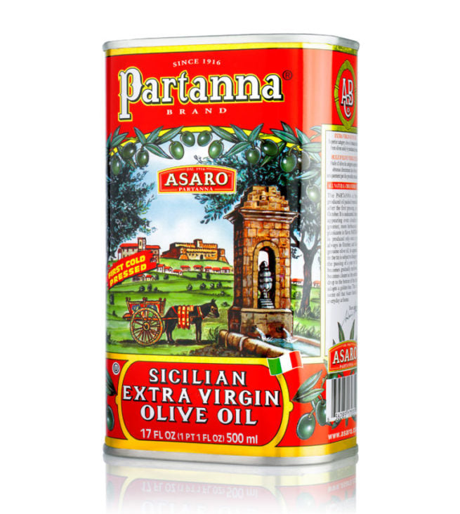 Wholesale Partanna Sicilian Extra Virgin Olive Oil 500 ML- Bulk