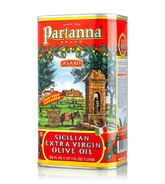 Partanna Sicilian Extra Virgin Olive Oil 1 LT