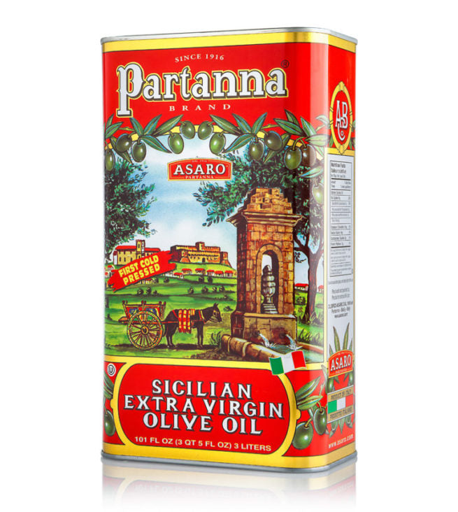 Wholesale Partanna Sicilian Extra Virgin Olive Oil 3 LT- Bulk
