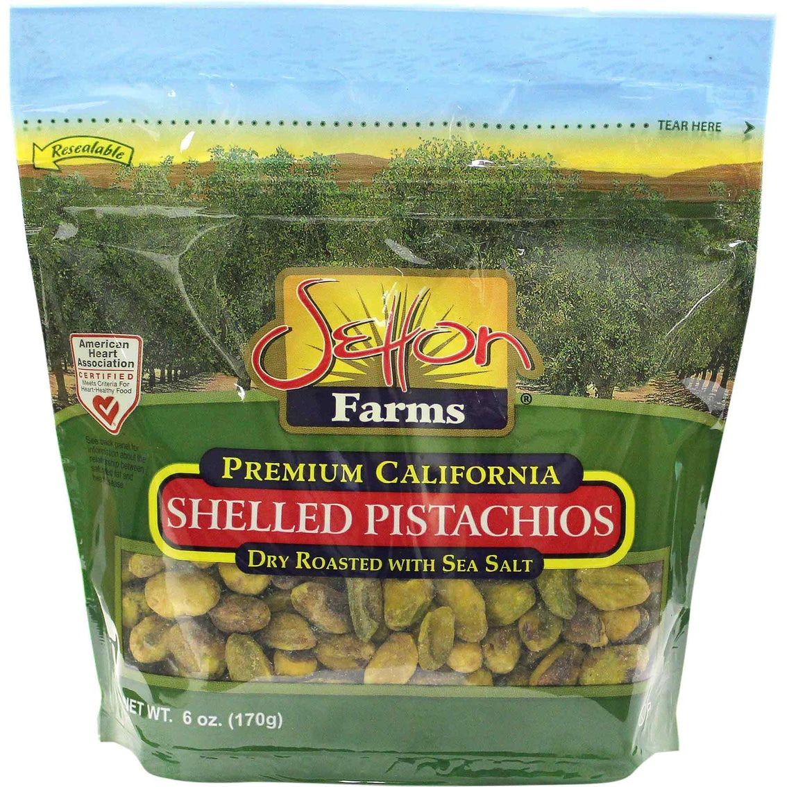Wholesale Setton Farms Pistachios Shelled Dry Roasted With Sea Salt 6 Oz Resealable Bag- Bulk