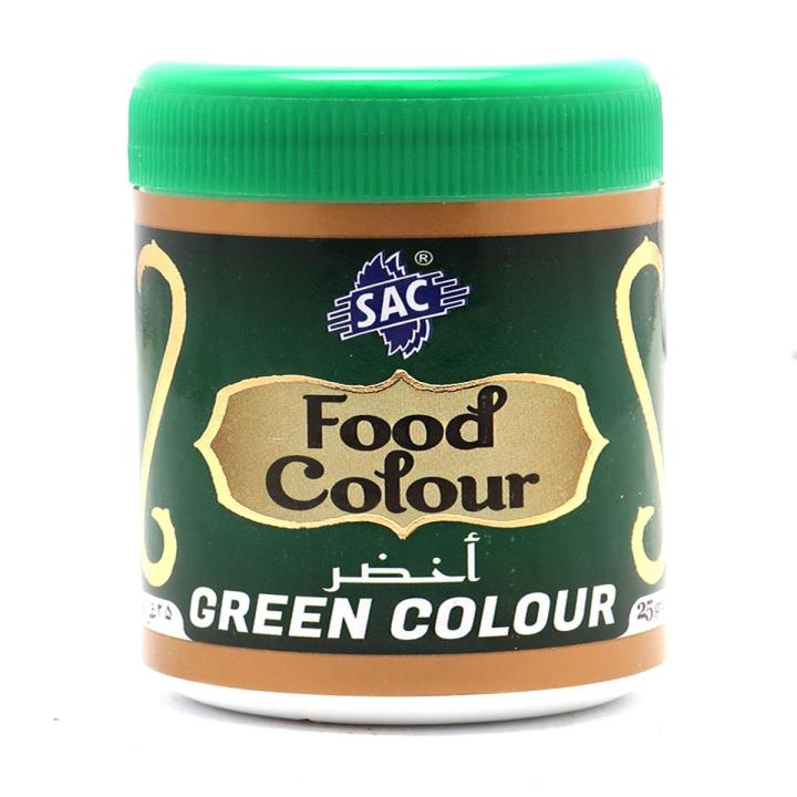 Wholesale SAC Green Food Color Powder 25g- Bulk