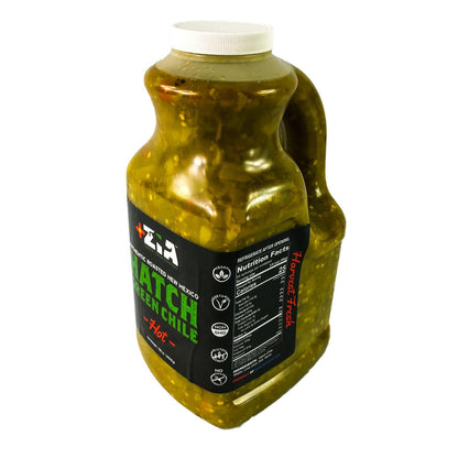 Wholesale Zia™ Green Chile Company Hatch Green Chilis Hot 128 Oz Container- Bulk