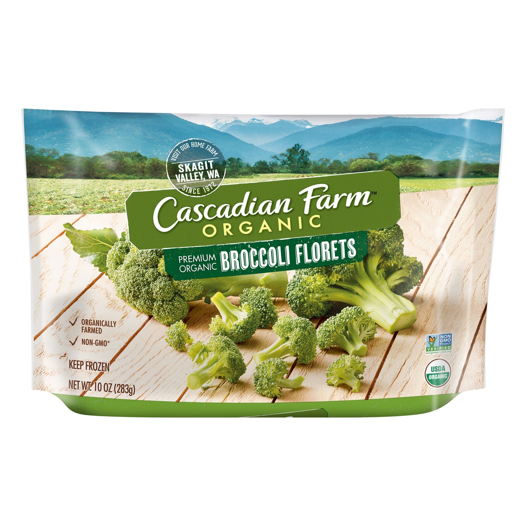 Cascadian Farm Organic Broccoli Florets 10 Oz Bag
