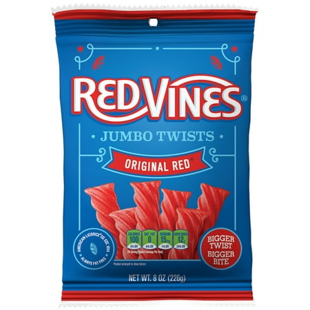 Wholesale Red Vines Original Red® Jumbo Twists Hanging Bag 8oz Bulk