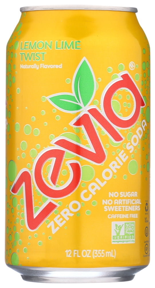 Zevia Natural Twist Diet Soda 12 oz Can