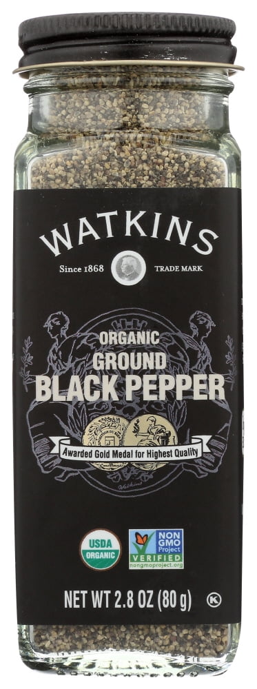 Watkins Inc. Organic Ground Black Pepper 2.8 oz