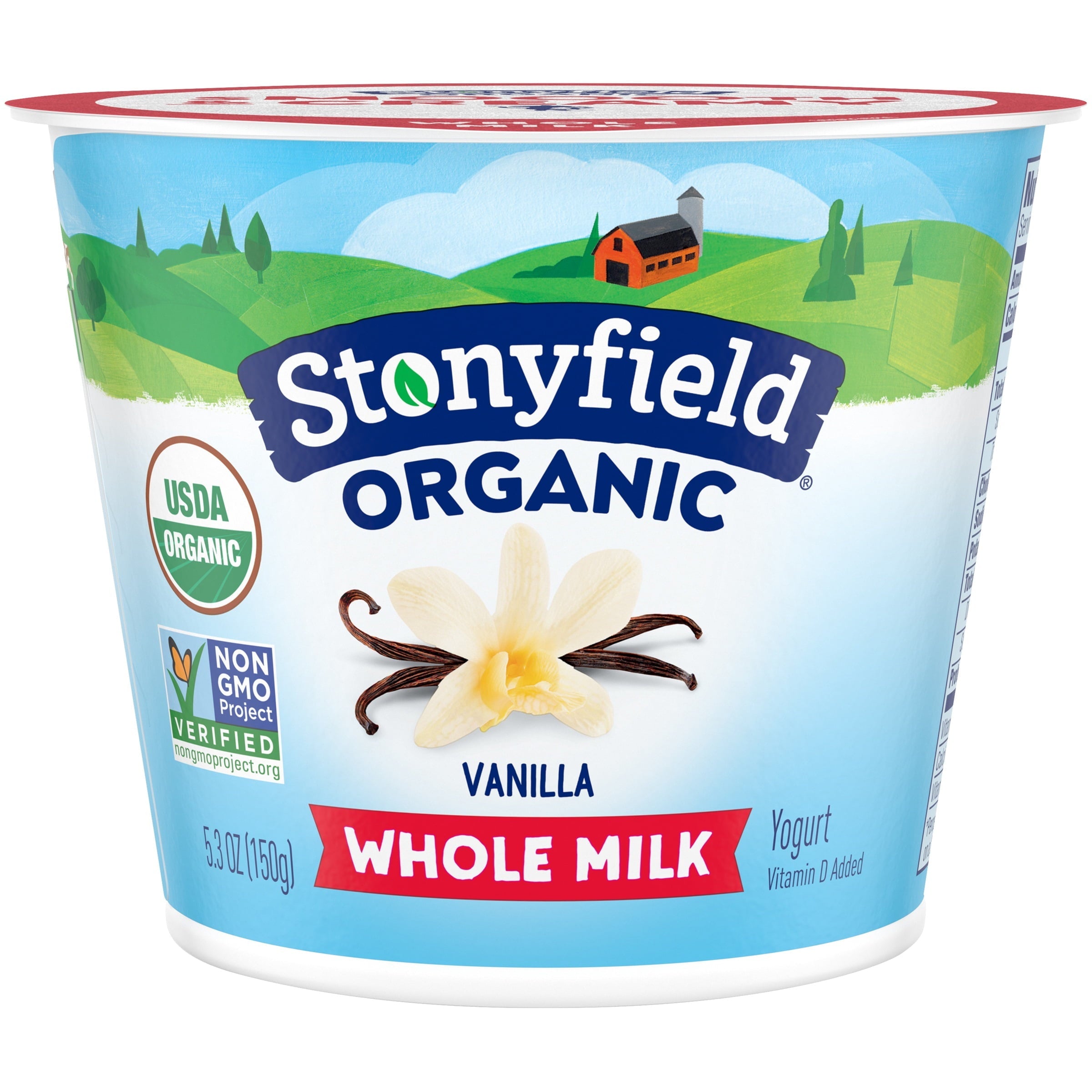 Stonyfield Farm Organic Fat Free French Vanilla Yogurt 6 Oz
