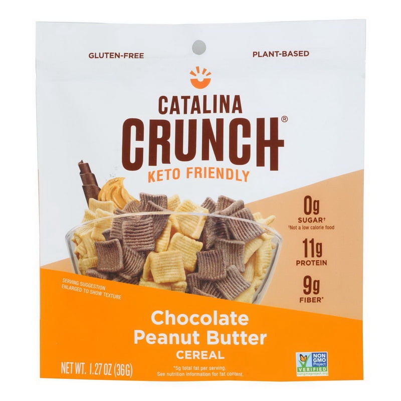 Catalina Crunch Chocolate Peanut Butter Cereal 1.27 Oz Pouch