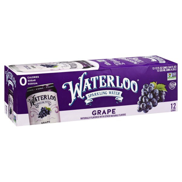 Waterloo Sparkling Water Grape Sparkling Water 12 Fl Oz