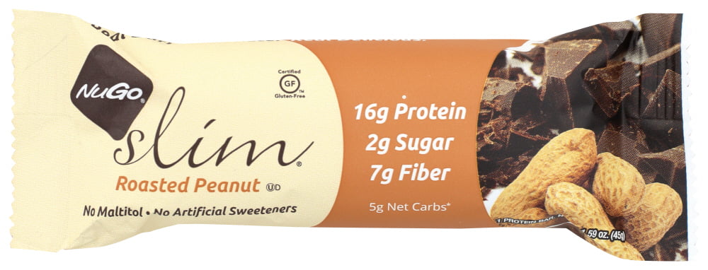 Nugo Slim Roasted Peanut 1.59 oz Bar