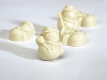 Wholesale Bulk Case of Snowman Shaped White Chocolates with Praline Filling 0.58 OZ- Bulk