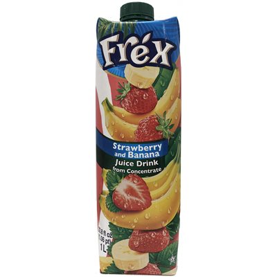 Wholesale Frex Strawberry Banana Juice 1L Tetra Pak-12 Ct Case Bulk