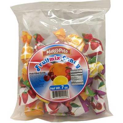 Wholesale Marco Polo Mixed Fruit Candy 7Oz Bag-24 Ct Case Bulk