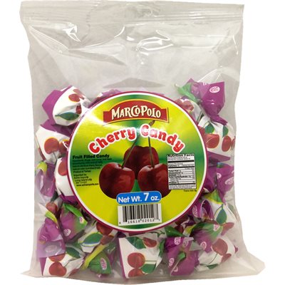 Wholesale Marco Polo Cherry Candy 7Oz Bag-24 Ct Case Bulk