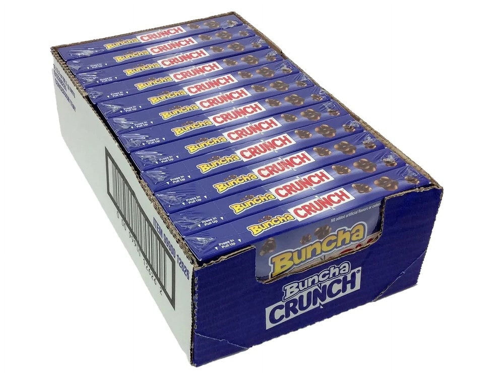 Buncha Crunch Candy 1.5 oz bar and 3.2oz box