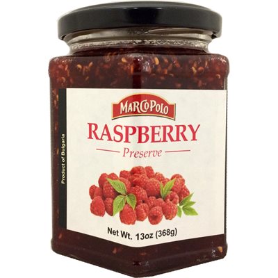 Wholesale Marco Polo Raspberry Preserves 13Oz Jar-12 Ct Case Bulk