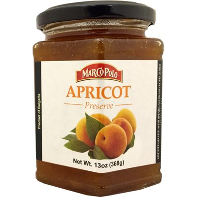 Wholesale Marco Polo Apricot Preserves 13 Oz Jar-12 Ct Case Bulk