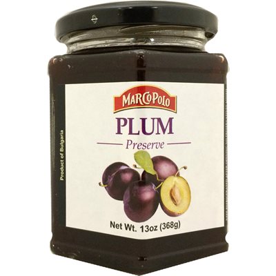 Wholesale Marco Polo Plum Preserves 13Oz Jar-12 Ct Case Bulk