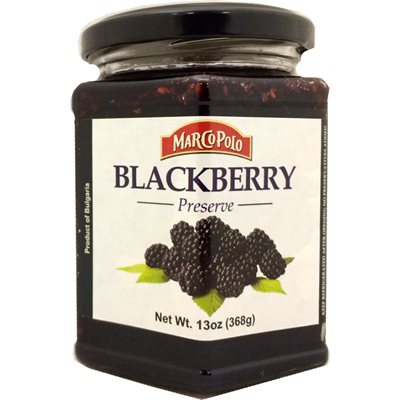 Wholesale Marco Polo Blackberry Preserves 13Oz Jar-12 Ct Case Bulk