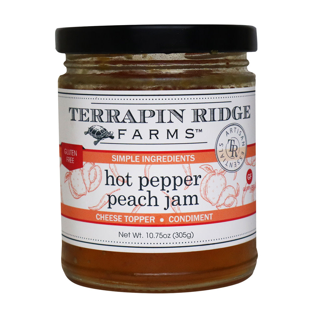 Wholesale Terrapin Ridge Hot Pepper Peach Jam 10.5 Oz Jar *Fl Dc Only*- Bulk