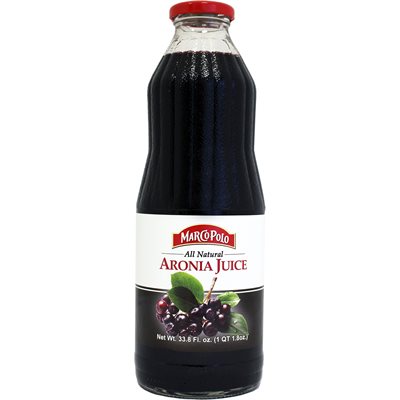 Wholesale Marco Polo Aronia Juice 1L(33.8Oz) Bottle-12 Ct Case Bulk