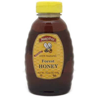 Wholesale Marco Polo Forest Honey 16 Oz Plastic Bottle-12 Ct Case Bulk