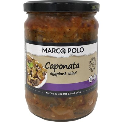 Wholesale Marco Polo Caponata Eggplant Appetizer 19.3Oz (545G) Jar-12 Ct Case Bulk