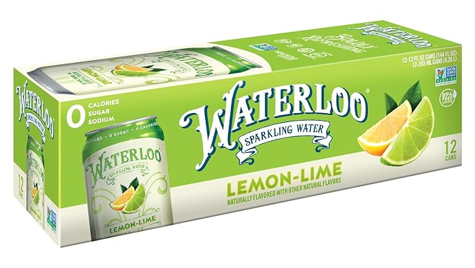 Waterloo Sparkling Water Lemon-Lime 12 Fl Oz