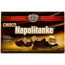 Wholesale Kras Napolitanke Chocolate Covered Wafers 250G Box- Bulk