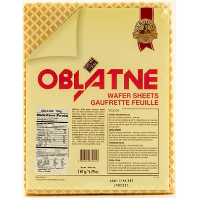 Kras Karolina Oblatne Wafer Sheets 150G Pack