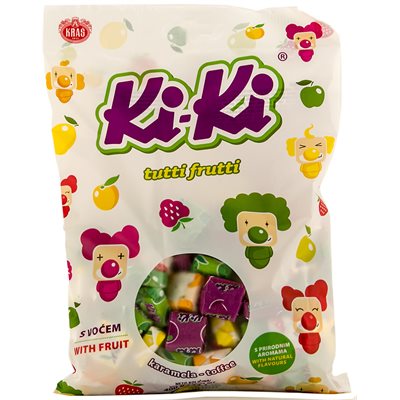 Kras KiKi Assorted Fruit Toffee 400G Bag