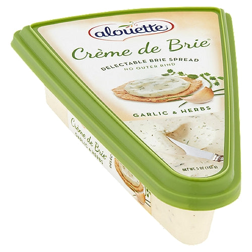 Wholesale Alouette creme de Brie Garlic & Herbs Delectable Brie Spread 5 oz-6ct Case Bulk