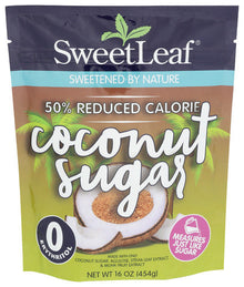Wholesale SweetLeaf 50% Reduced Calorie Coconut Sugar 16oz bag- Bulk