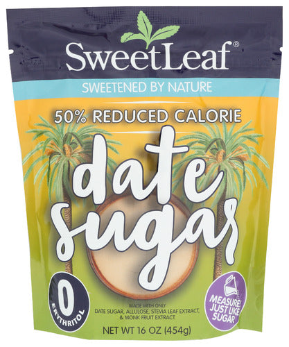 Wholesale SweetLeaf 50% Reduced Calorie Date Sugar 16oz bag- Bulk