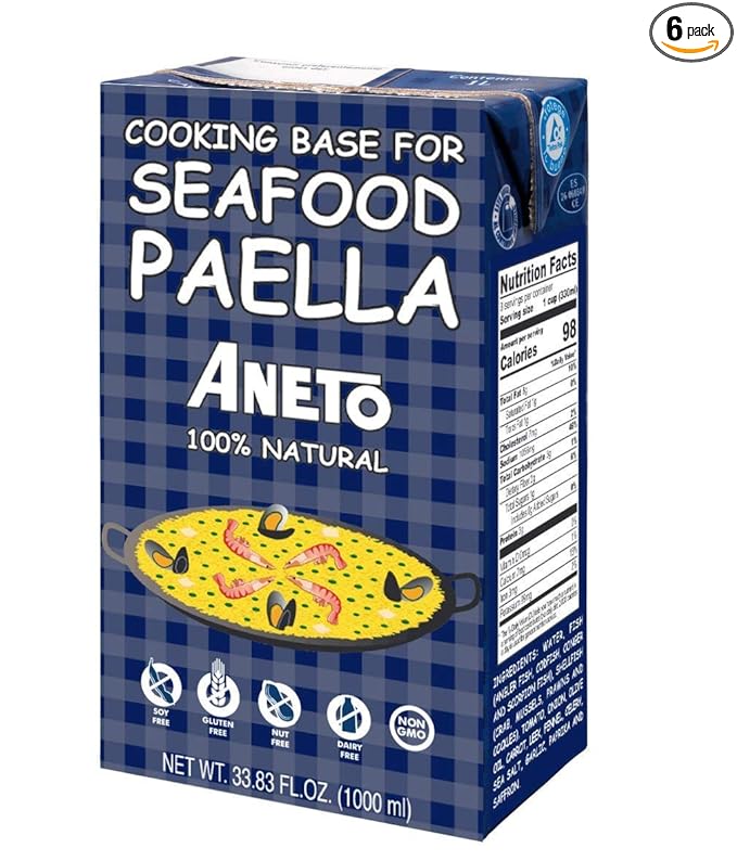 Aneto Broth Seafood Paella Cooking Base 34oz 6ct