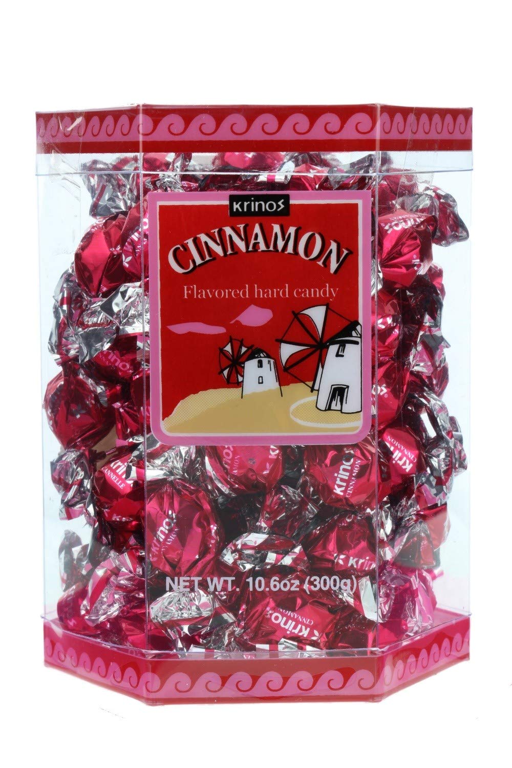 Krinos Cinnamon Candy 300g plastic boxes