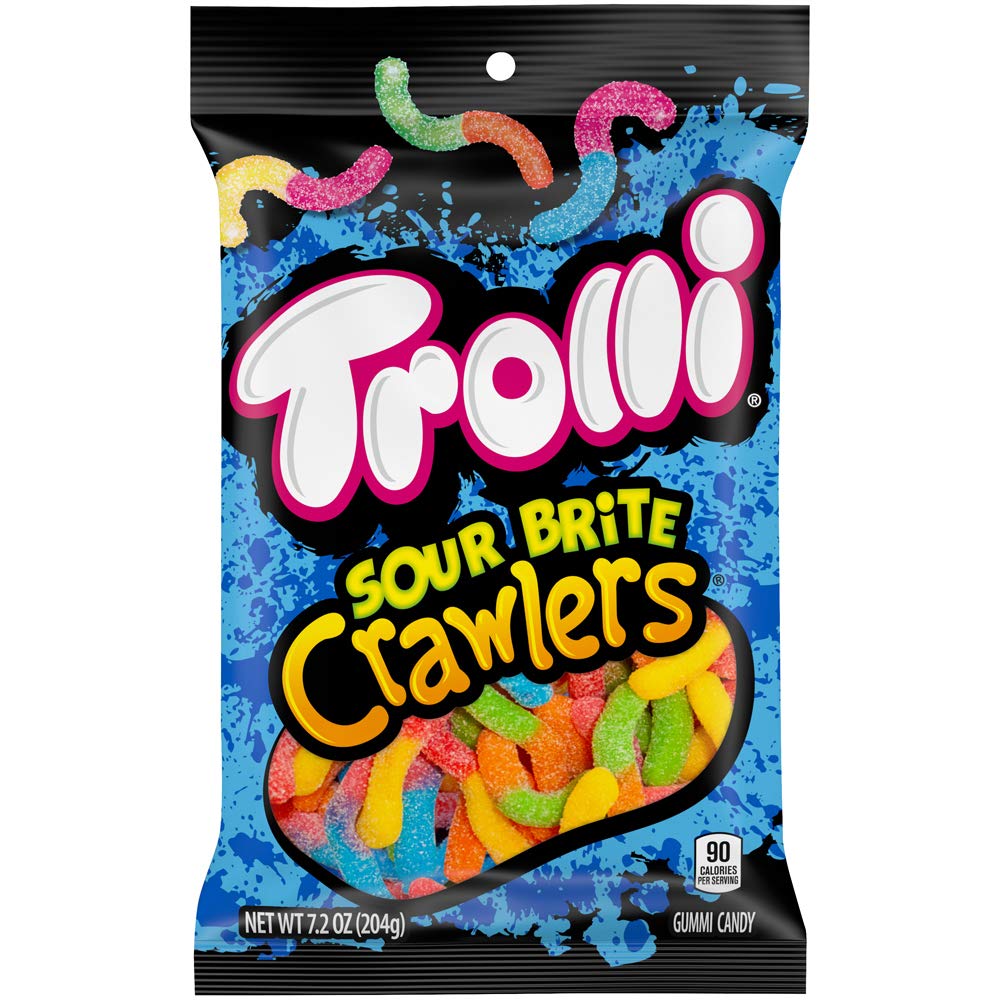 Trolli Sour Brite Crawlers Gummies 7.2 Oz Bag