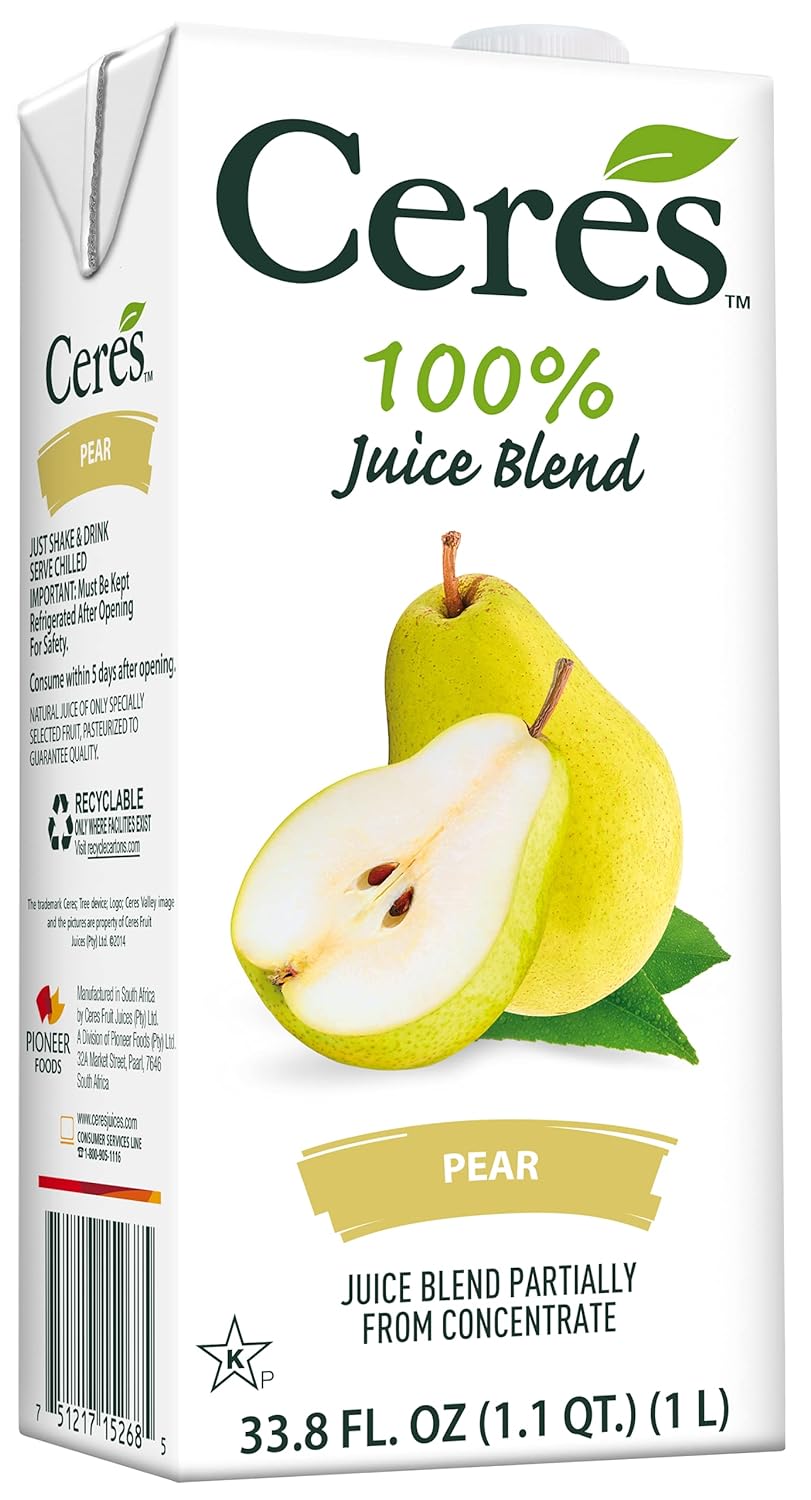Ceres All Natural Pure Fruit Juice Blend Pear 33.8oz Pack
