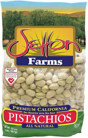 Wholesale Setton Farms Pistachios Dry Roasted With Sea Salt 2 lb Bag-12ct Case Bulk