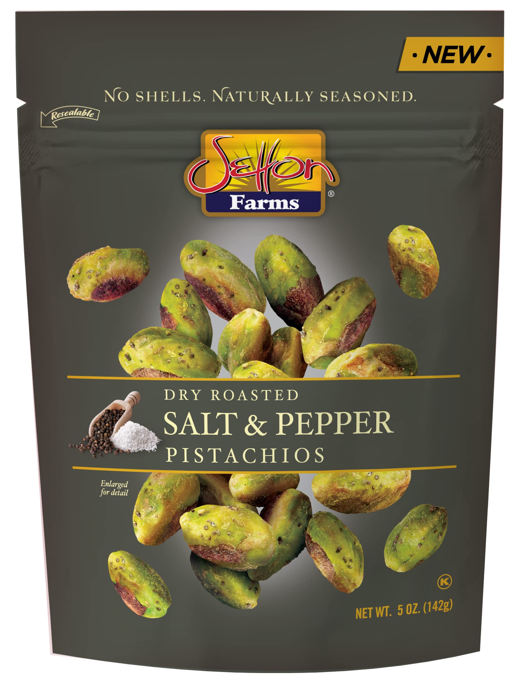 Setton Farms Seasoned Pistachios Kernels - Salt Pepper 5 Oz Bag