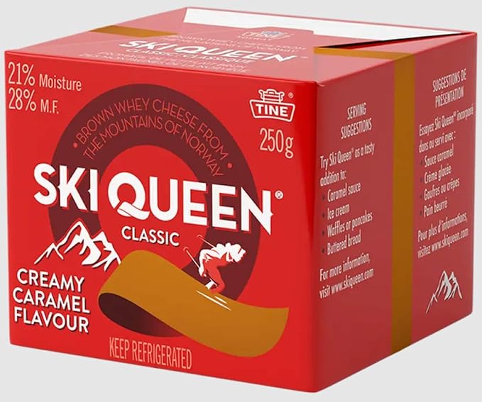 Wholesale Ski Queen Gjetost Cheese 8 oz-12ct Case Bulk