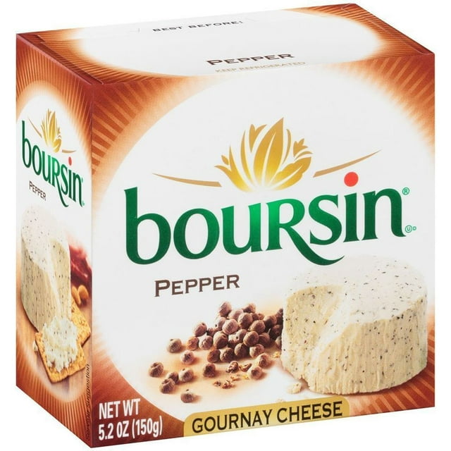 Boursin Pepper Gournay Cheese 5.2oz 6ct