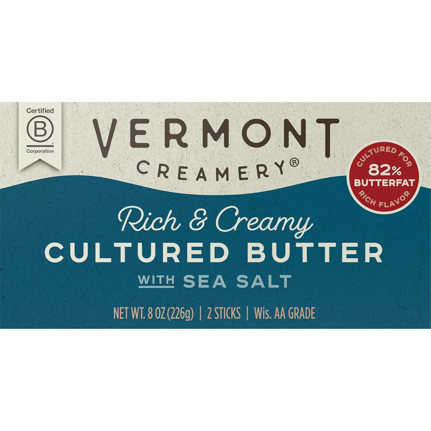 82% Cultured Sticks Sea Salt Butter 8 OZ