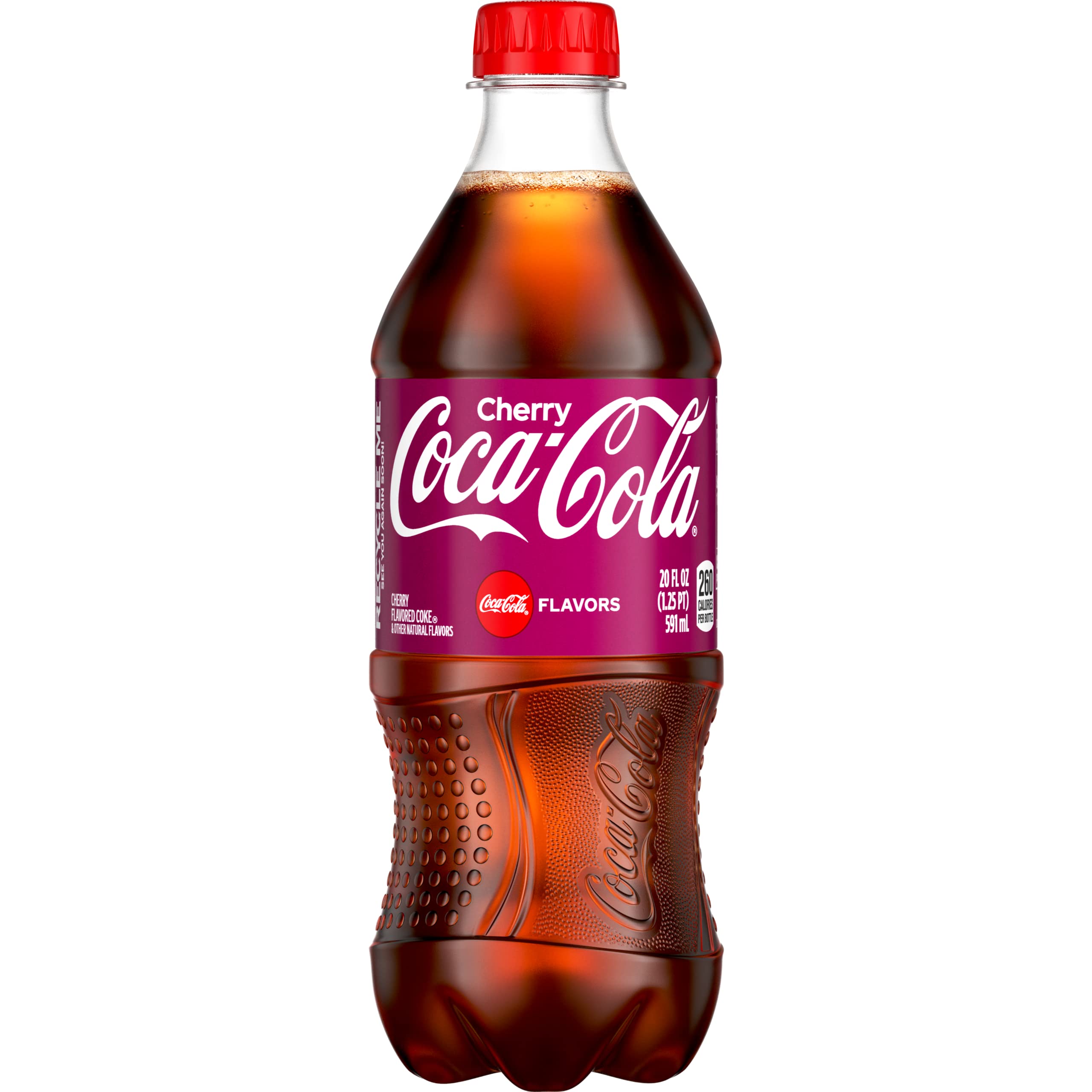 Coca Cola Cherry Soda 20 Fl Oz Bottle